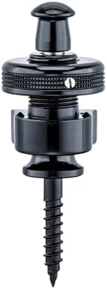 Schaller 14010401 Security Straplocks, Black Chrome