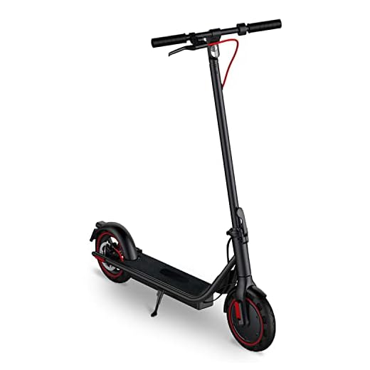 Electric Scooter 450W Powerful Motor,19mph Speed and 8.5” Solid Tires,Anti-Theft Lock,Wide Deck Portable & Foldable Scooters for Adults