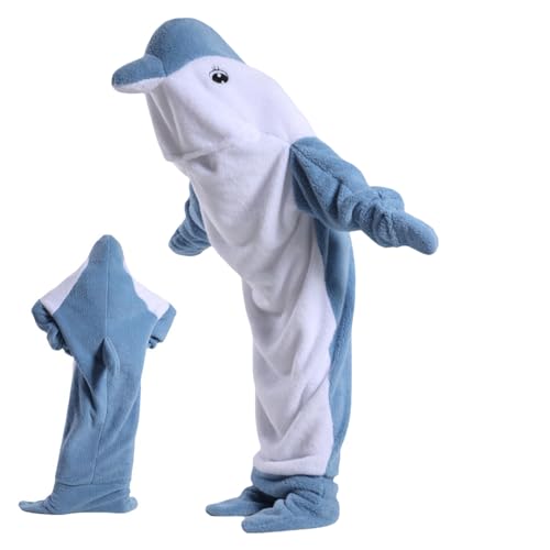 Genérico Pijama con Capucha y Manta de Animales,Pijama con Capucha y Manta | Sudadera con de de Animales - Manta con para Adultos, Sudadera con con de Dibujos Animados, mant