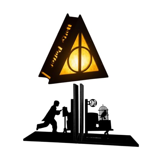 Geek Aparador de Livros Plataforma Luminária Insígnia Inspirado e...