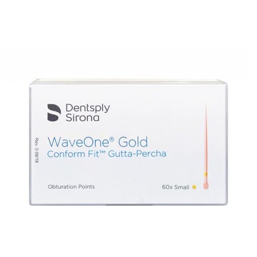 Dentsply Maillefer B00WGGPF00SML Conform Fit WaveOne Gold Gutta Percha Points Small 60/Pk