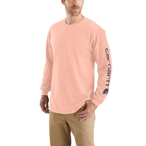 Image of Carhartt Men's Dearborn Loose Long-Sleeve Logo T-Shirt Closeout