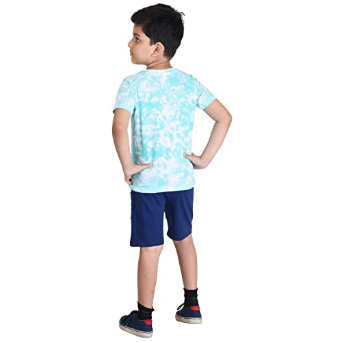 Image of Clothe Funn Boys Printed Cotton Half Sleeves T-Shirt & Shorts Set