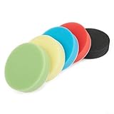 Auto Polierschwamm Pad Kit 5 Stück flache Polierpads für Rotations- und Dual-Action-Polierer für Lack und Finishing (12,7 cm)