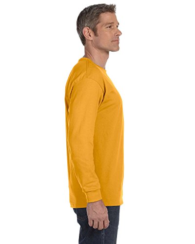 Gildan Heavy Cotton 5.3 oz. Long-Sleeve T-Shirt, Medium, Gold3