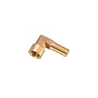 Raccordo In Ottone Per Tubi Flessibili - Gomito Spinato, Filettatura Femmina 1/4-1/2 BSP, Per Acqua/Gas