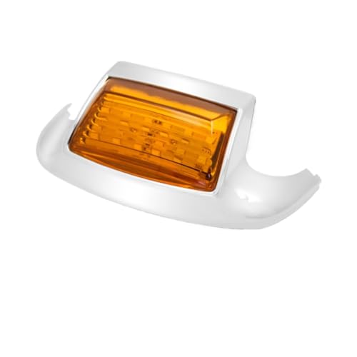 Feu stop LED pour garde-boue de moto avec éclairage ambre et rouge fumé étanche