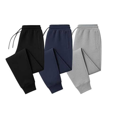 BenBen Men's Sweatpants 3-Pack – Soft Athletic Jogger Pants for Workout & Lounge
