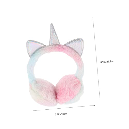 Ear Muffs for Boys and Girls Cozy Glitter Ear Warmers for Cold Weather Adorable Design for Outdoor Activities Horn2