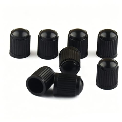 100 piezas de tapas de válvula de plástico negro para la mayoría de autos, motocicletas, SUV, camiones y bicicletas. miniatura 3