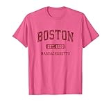 Boston Massachusetts MA Diseño deportivo deportivo vintage Camiseta
