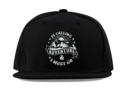 Casquette Adventure is Calling contre le soleil protection coton noir unisexe