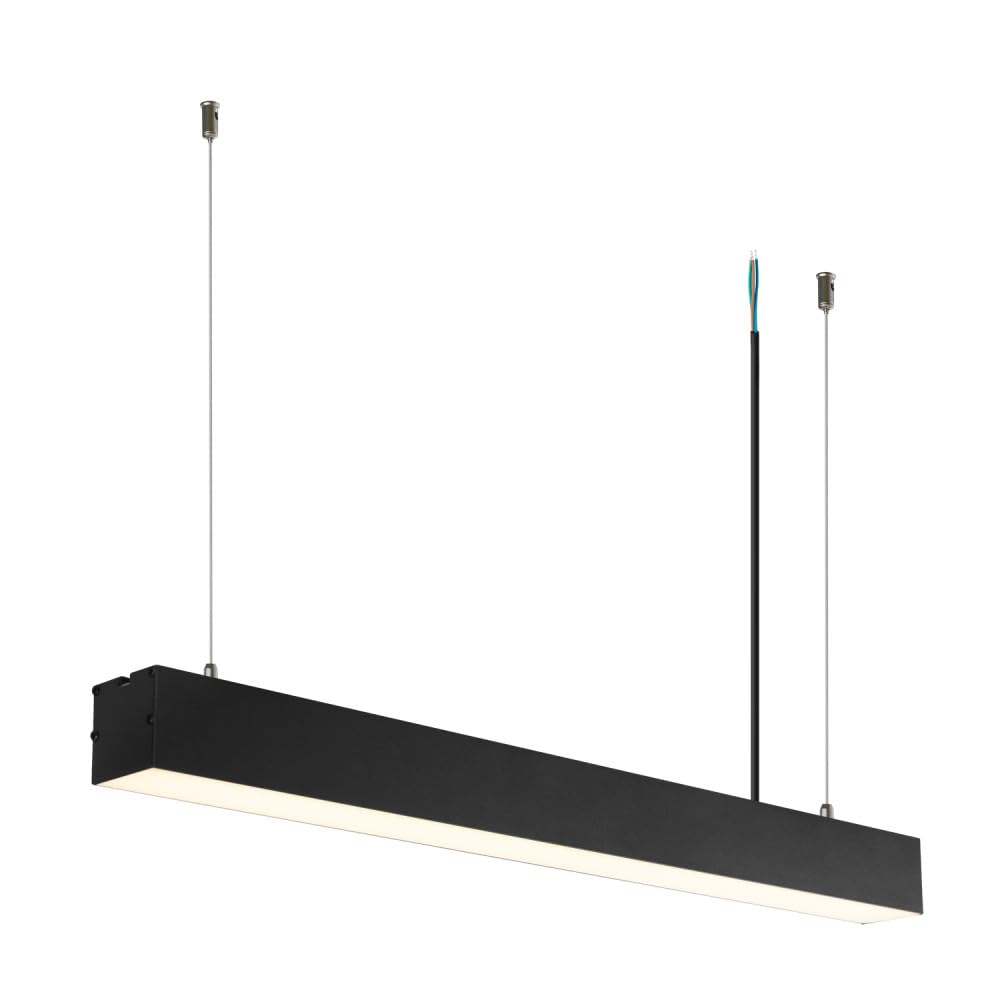 Luminaria Lineal LED Philips 2835 60Cm 20W 2700ºK IP40 Acabado Negro [1916-NSLNL600MM-P-WW] | Greenice