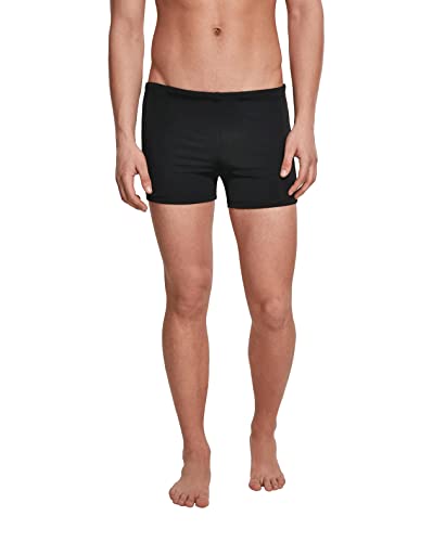 Urban Classics Herren Basic Swim Trunk Badehose, per Pack Schwarz (Black 00007), X-Large (Herstellergröße: XL)