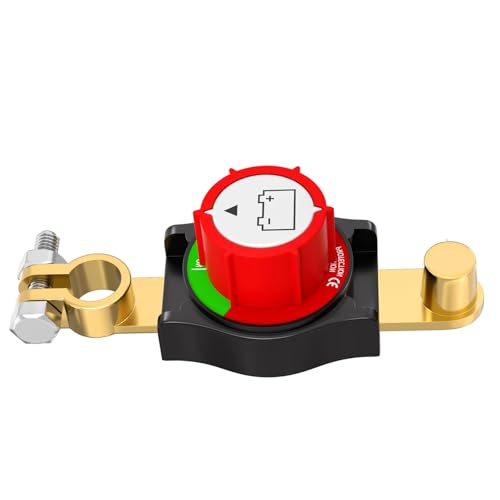 Battery Kill Switch, Car Battery Disconnect Switch 12V-48V, 3rd Generation