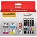 Canon PGI-250/CLI-251 Genuine Combo Pack with 50 Photo Paper Sheets, Compatible with iP7220 & MG5420, MX922, MG7120, MG6420, MG5520, iX6820, iP8720, MG7520, MG6620, and MG5620 (Optional) Printers