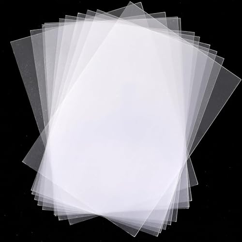Image of HAPPOW 20 Pcs Clear Plastic Sheet,PET Flexible Lightweight Thin Panels Sheets,Acetate Sheets A4,Shatterproof Glass Alternative Durable PET Sheet Panels f for DIY Craft Projects Stencil Cutting Picture