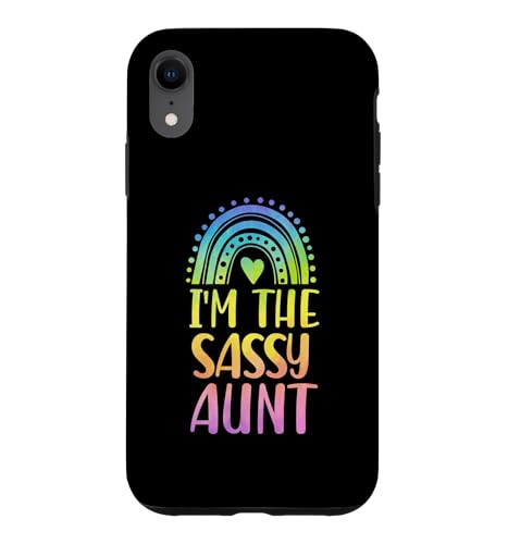 I'm The Sassy Aunt �{�[�z�[ ���C���{�[ �n�[�g ���w �X�}�z�P�[�X iPhone XR �p