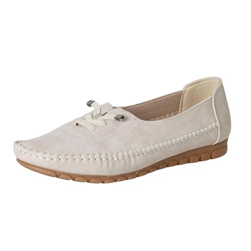 Chaussons confortables femme coupe large chaussures plates légères