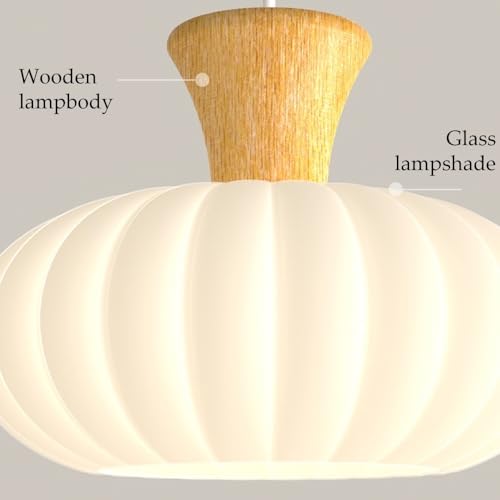 Accesorio de iluminación E14 con detalles de madera noble y cristal 5