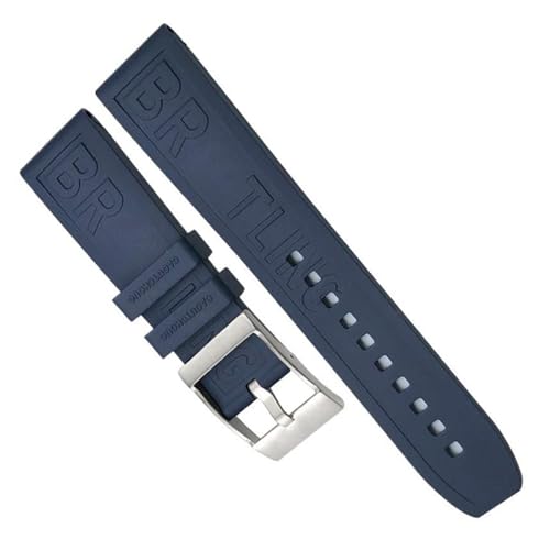 Bracelet silicone Breitling Superocean étanche bleu foncé 22mm