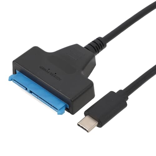 SATA to USB 3.1 Type C Cable, USB C 3.1 to 2.5 inch SATA SSD/HDD Cable, External Hard Drive Adapter for 2.5 inch SSD HDD, Support UASP, 30cm Cable