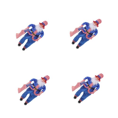 Cabilock 4 Piezas para Decoración del Día De La Independencia para Jarrones Lindos Contenedores Cubitos De Hielo Béisbol Portátil Media Enchufe Pegatinas De Monedas Mochila De