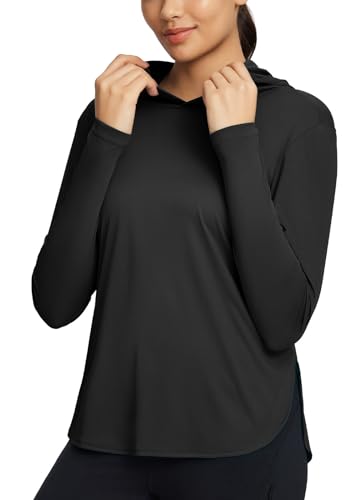 baleaf Women's UPF 50+ Sun Shirt with Hoodie SPF Long Sleeve UV Protection Clothing Hiking Fishing Outdoor Lightweight2