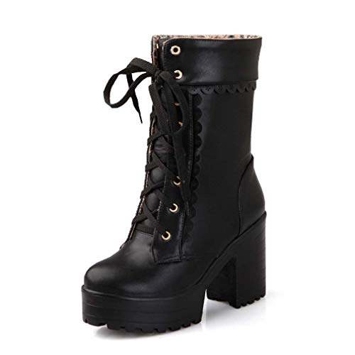 Elyffany Lolita High Heeled Boots Cosplay Lace Sweet Lady Shoes Fashion Brogue Shoes