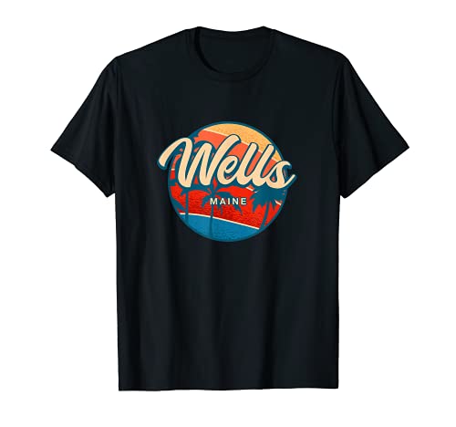 Wells Maine Summer ME Tropical Antiguo Centro de Maine Camiseta