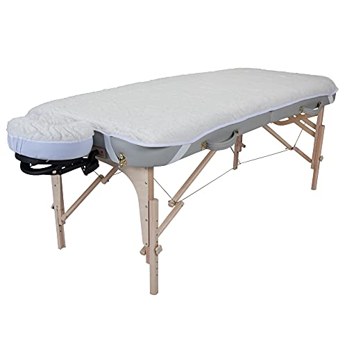 Image of EARTHLITE Massage Table Fleece Pads Sets - Cover Your Massage Table & Face Cradles in Cozy, Warm Fleece