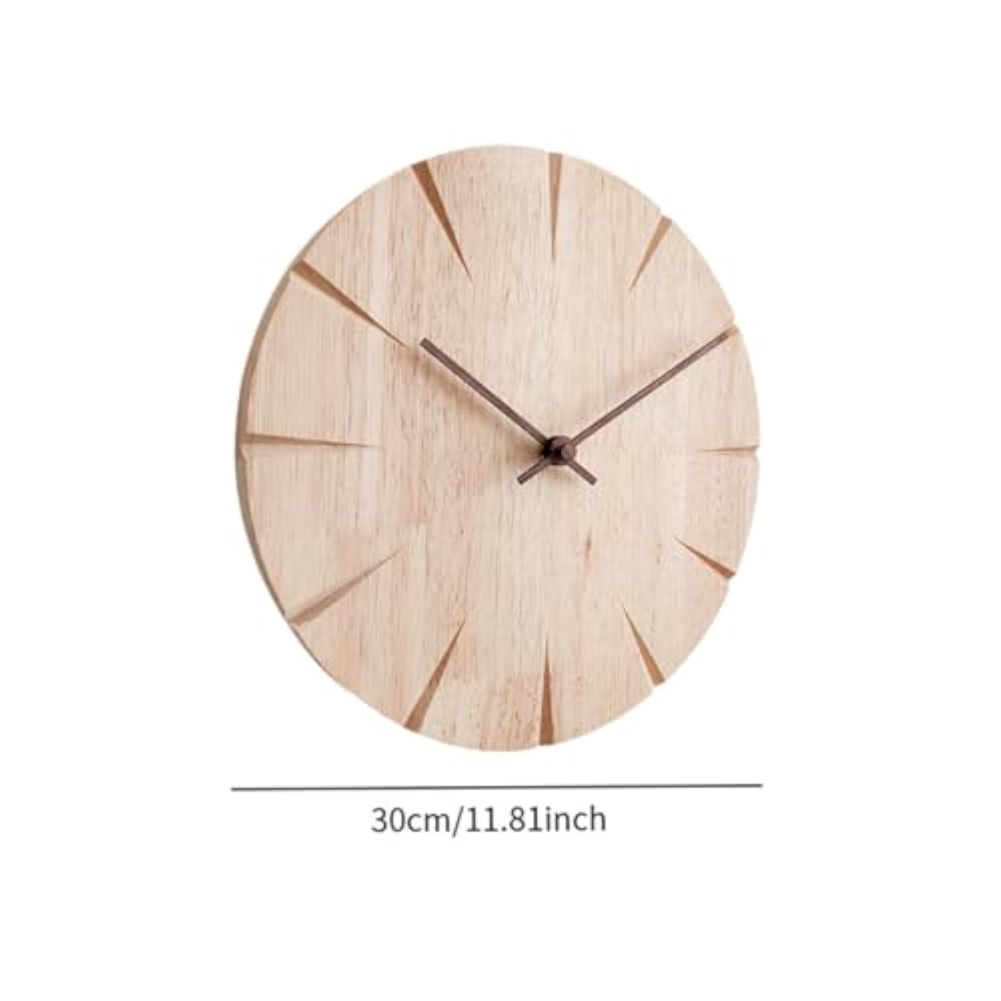 Creative Solid Wood Wall Clock and Christmas Pillow Cover
