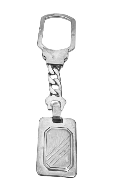 Genérico Llavero en plata con forma rectangular (Personalizable)