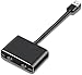 sartyee USB to HDMI Adapter, Dual HDMI USB Multi-Monitor Cable 1080P Video Audio Converter, for PC, Laptop to Monitor, Support Windows XP 7/8/8.1/10