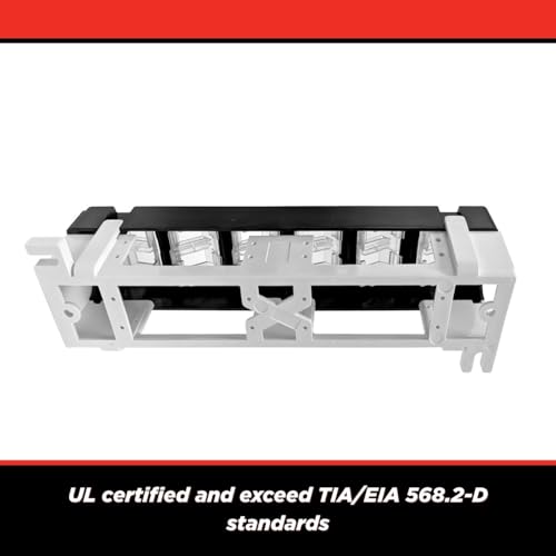 Simply45 Panel de Parcheo Keystone UTP de 12 Puertos Sin Cargar, Negro miniatura 3