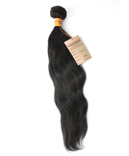 Sensationnel Brazillian Unprocessed Human Hair Natural Wavy #Natural Black (16")