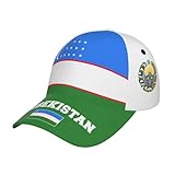 Uzbekistan Flag Baseball Cap for Men Women, Fashion Flag of Uzbekistan Hat Adjustable Sun Protection Visor Caps Trucker Hat Patriotic Caps