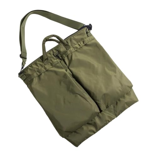 Bolso bandolera para portátil anticaídas con tejido verde