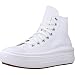 Produktbild CONVERSE Damen Chuck Taylor All Star Move Platform FOUNDATIONAL Leather Sneaker, Weiß/Schwarz/Weiß, 40 EU