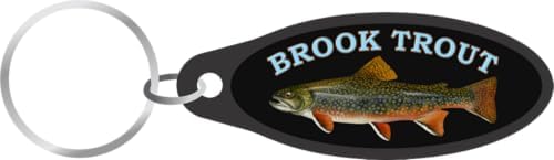 Brook Trout Fish Keychain (Black) image 5