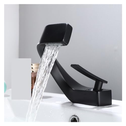 Robinet de salle de bain noir mitigeur moderne basse consommation eau raccord G1/2 - 4