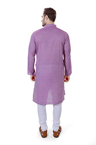 Image of LUCKWIN Men's Regular Fit Cotton Kurta Pyjama Set, Full-Sleeve, Mandarin Collared Neck, Ideal for Every Occasion, Cotton Made, Lightweight and Comfortable