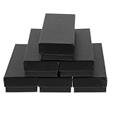 SOLUSTRE Caja para Guardar Relojes Individual de Cartón Negro Pequeño Ranura 6 Unidades Estuche para Exhibir y Regalar Relojes Organizador Compacto para Almacenamiento y Transporte