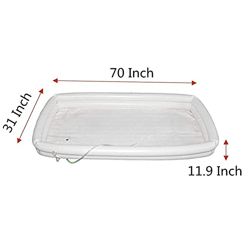 Medische Opblaasbare Bad Douche Bad Wastafel Kit Volwassen PVC Bad met Waterzak voor Ouderen, Gehandicapten, Senioren… - Image 8