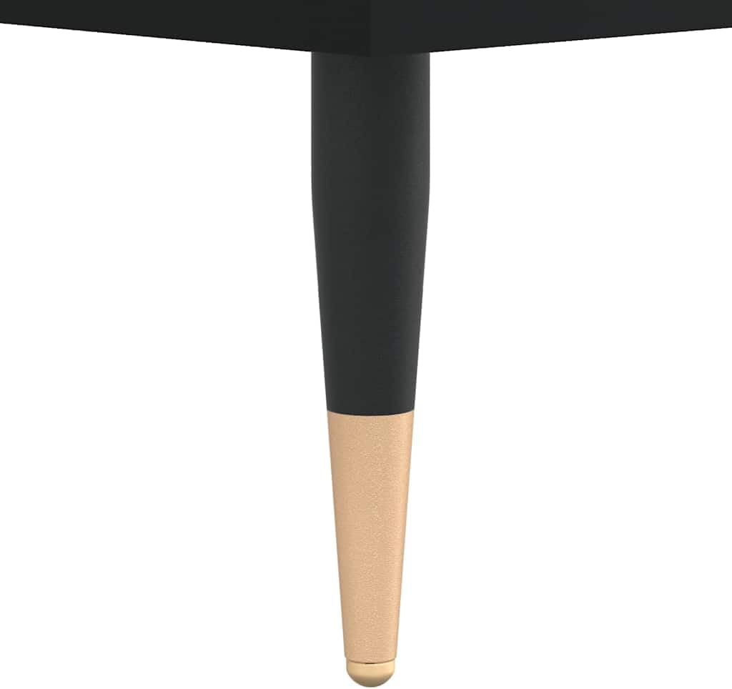 Close-up of the sideboard's iron leg