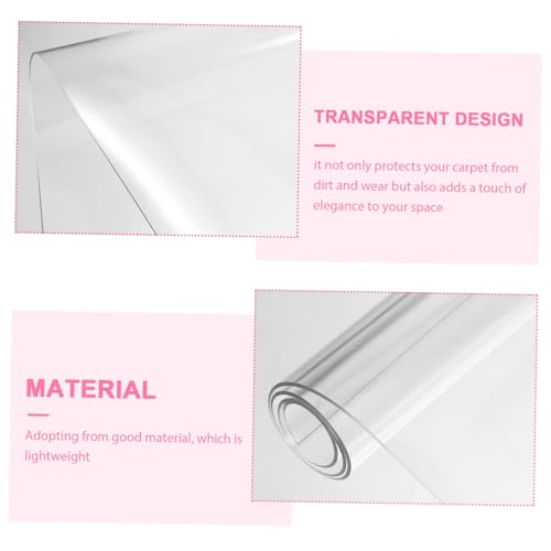 TOPPERFUN Almohadilla Protectora Transparente de PVC para Suelo de Madera Protector de Alfombras Grueso Adecuado para Sala de Estar Cocina Dormitorio Alfombra - imagen 8