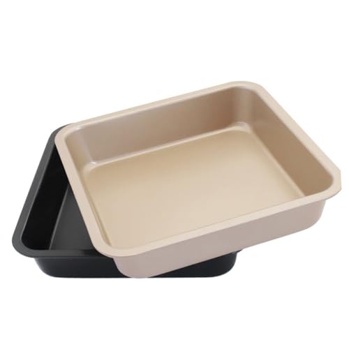 FUNOMOCYA 9 Inches Square Cake Baking Pan Non-stick Oven Cake Pan Household Baking Tray Wire Rack