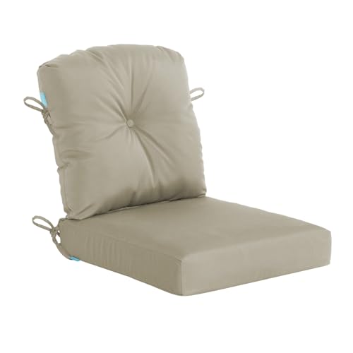 Image of QILLOWAY Outdoor Chair Cushion Set with Strings,Replacement Outdoor Cushions for Patio Furniture.(Beige)