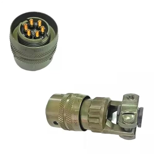 Conector de núcleo circular PT02E-10-6P hembra para montaje en panel de control 3