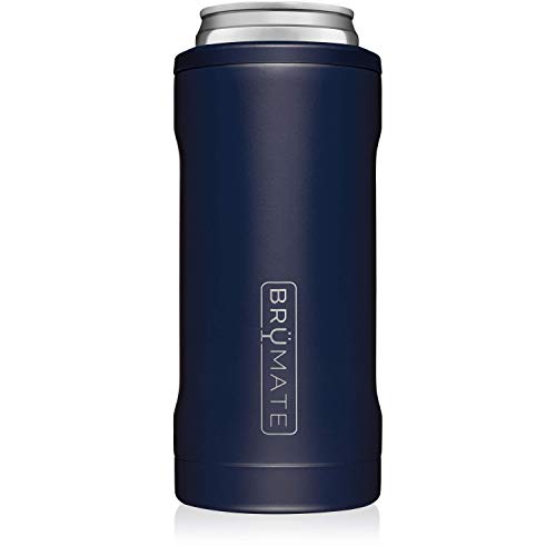 BrüMate Hopsulator Slim Double-walled Stainless Steel Insulated Can Cooler for 12 Oz Slim